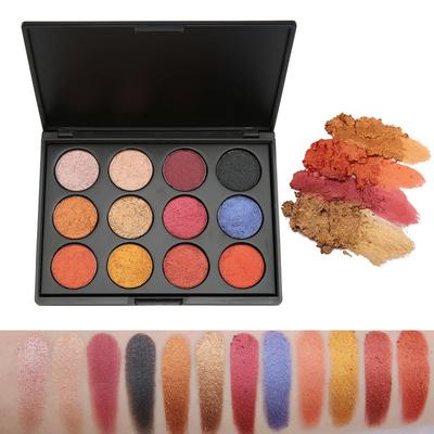 New glitter matte private label cosmetics own brand high pigment wet eye shadow