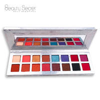 High Pigment private label 16 color vegan cosmetics makeup pressed glitter eyeshadow palette