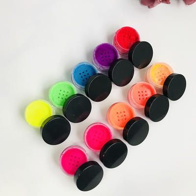 Custom makeup bright colors long lasting private label fluorescent eyeshadow powder