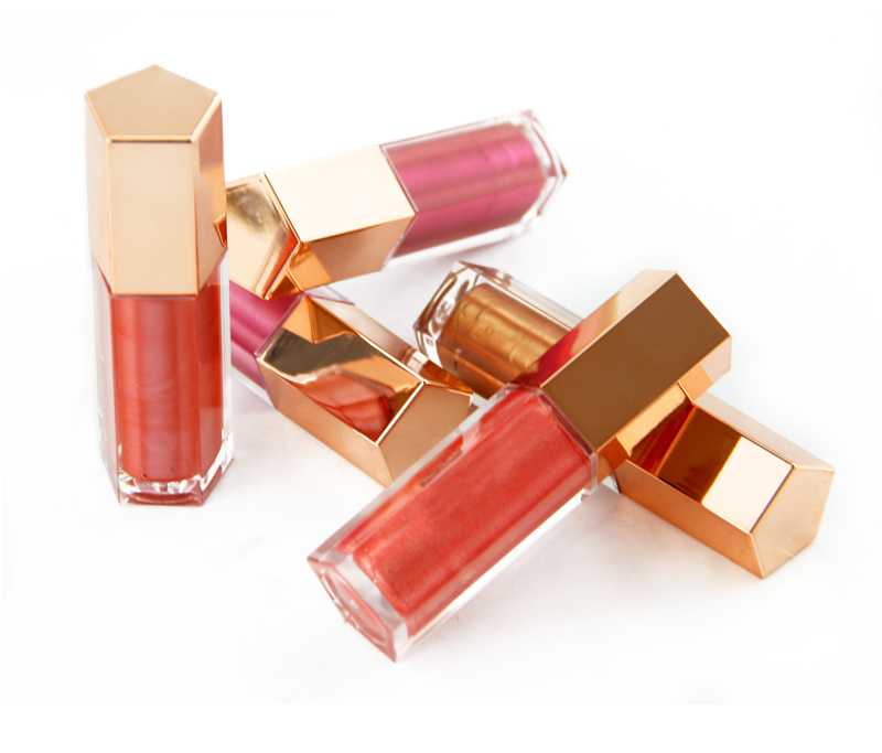 Custom 5 Colors Makeup Vendor Glitter Private Label Lipgloss Shiny Lip Gloss